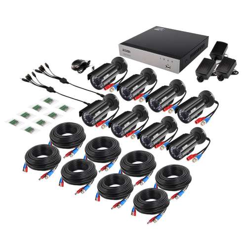 ZOSI 8CH 1080P CCTV DVR 1500TVL Outdoor 720P Night Vision Security Camera System Cameras Deals In Usa